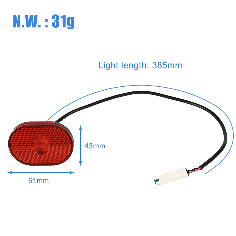 Rear Fender With Tail Light Kit For Xiaomi Electric Scooter 4 Pro.jpg